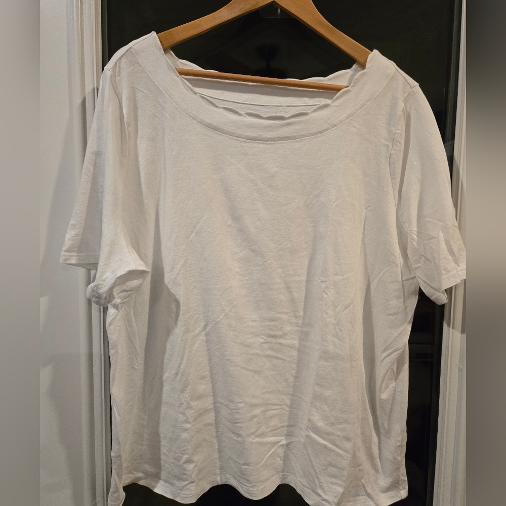 Talbots White Women's Top Essentials Basic 2x Wom… - image 1